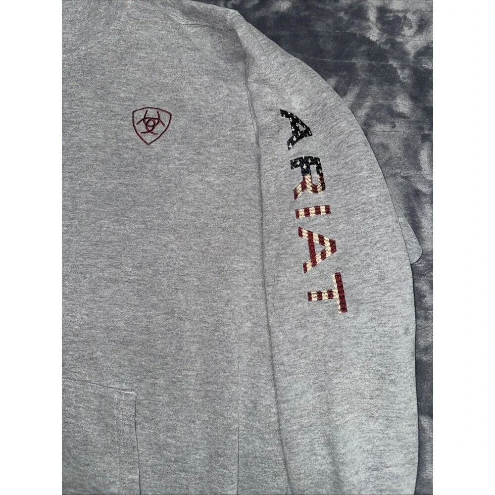 Ariat Ladies Heather Grey Thunderbird Chimayo Hoodie Size XXLarge Nice